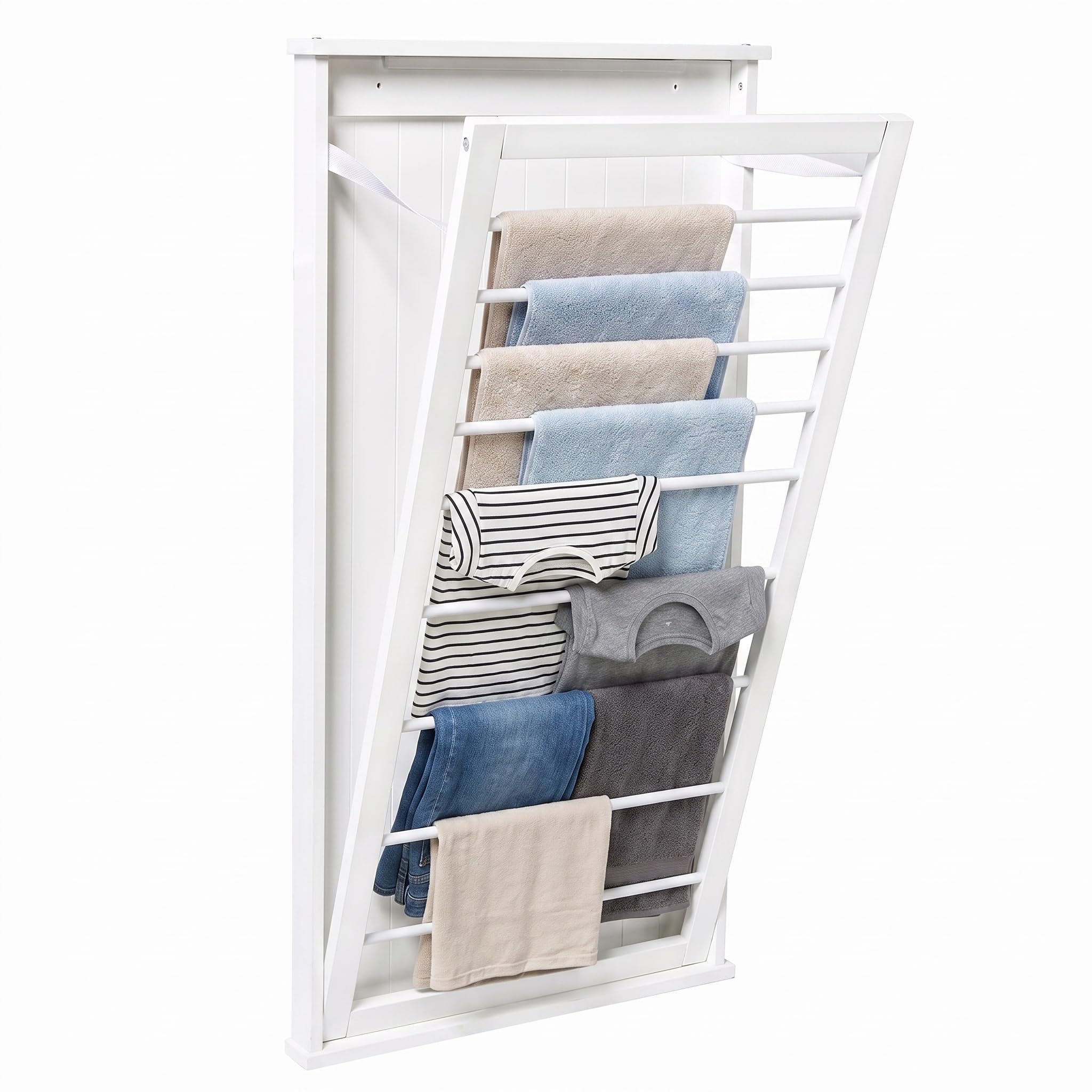 Amazon.com: Honey-Can-Do Wall-Mount Wooden Clothes Drying Rack, 30